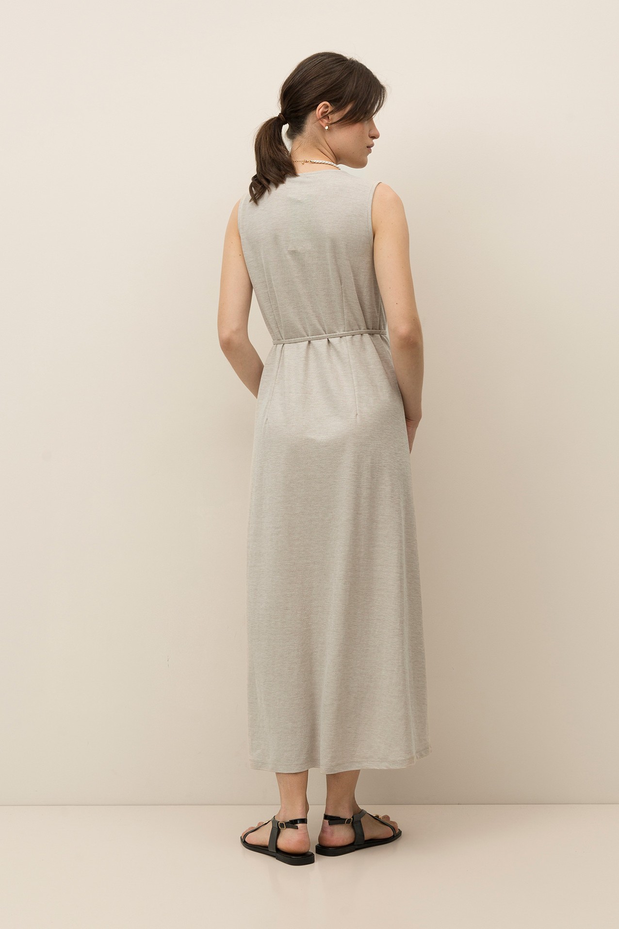 Vestido Midi com Cordo