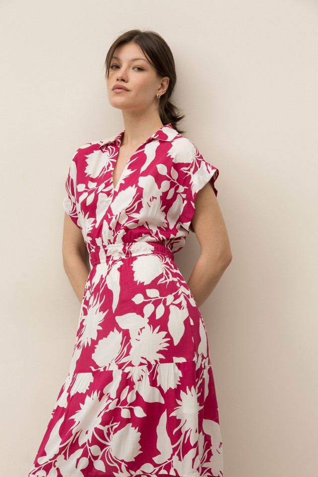 Printed Midi Dress