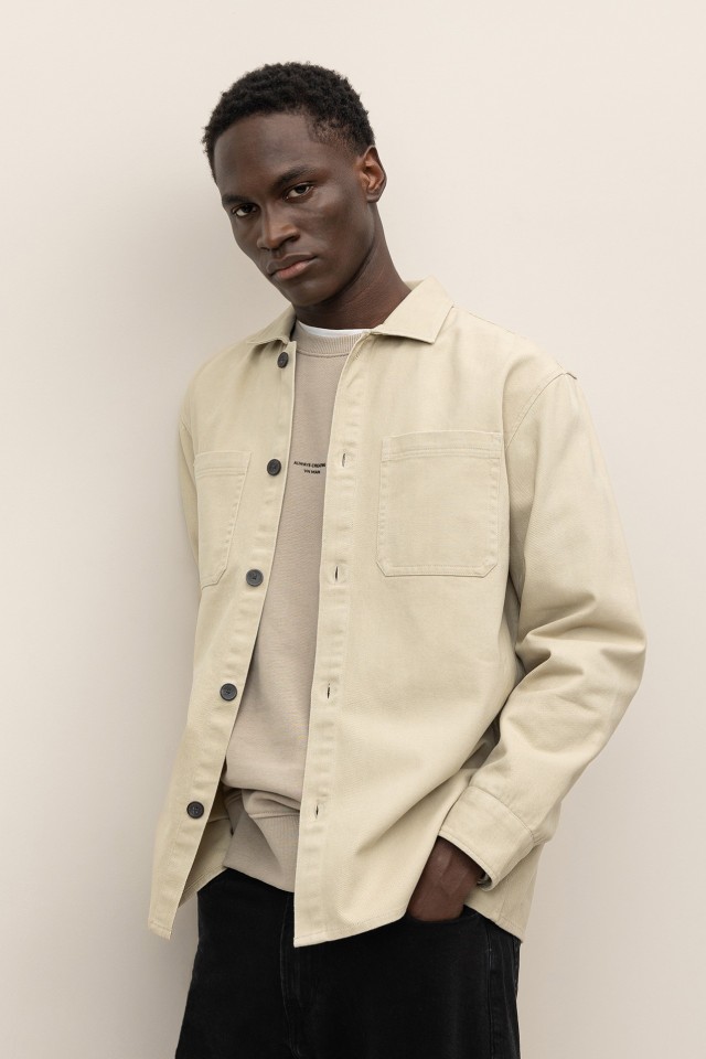 Relaxed Cotton Twill Shirt