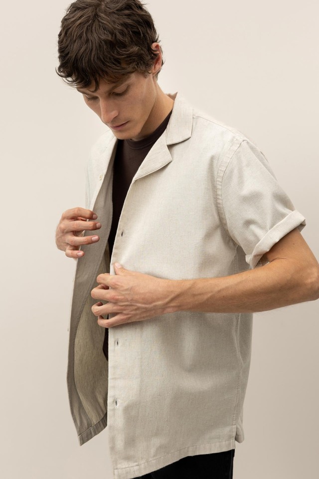 Camisas S/S Beige