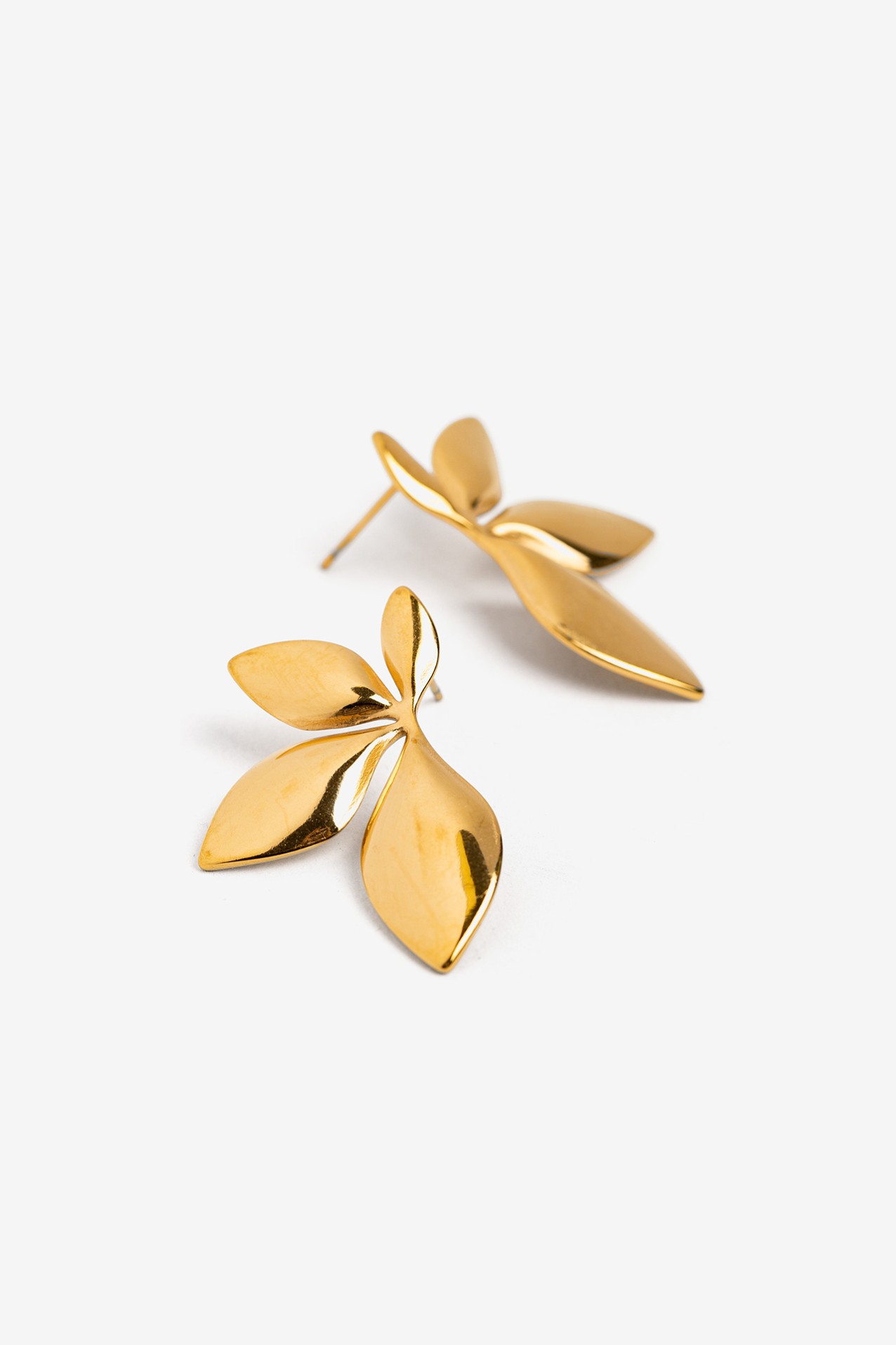 Brincos Folhas de Ao Inoxidvel