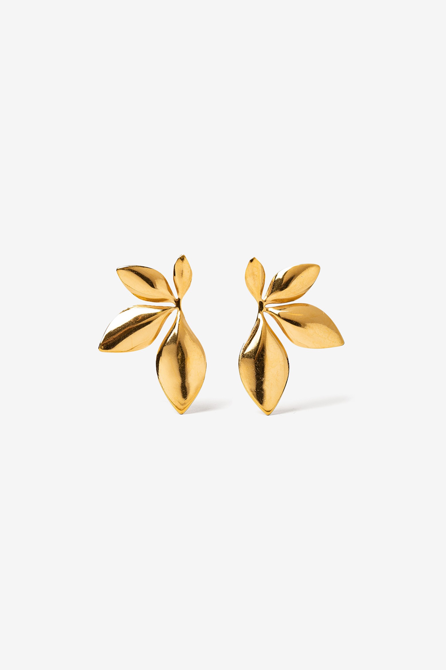 Pendientes de Hojas de Acero Inoxidable