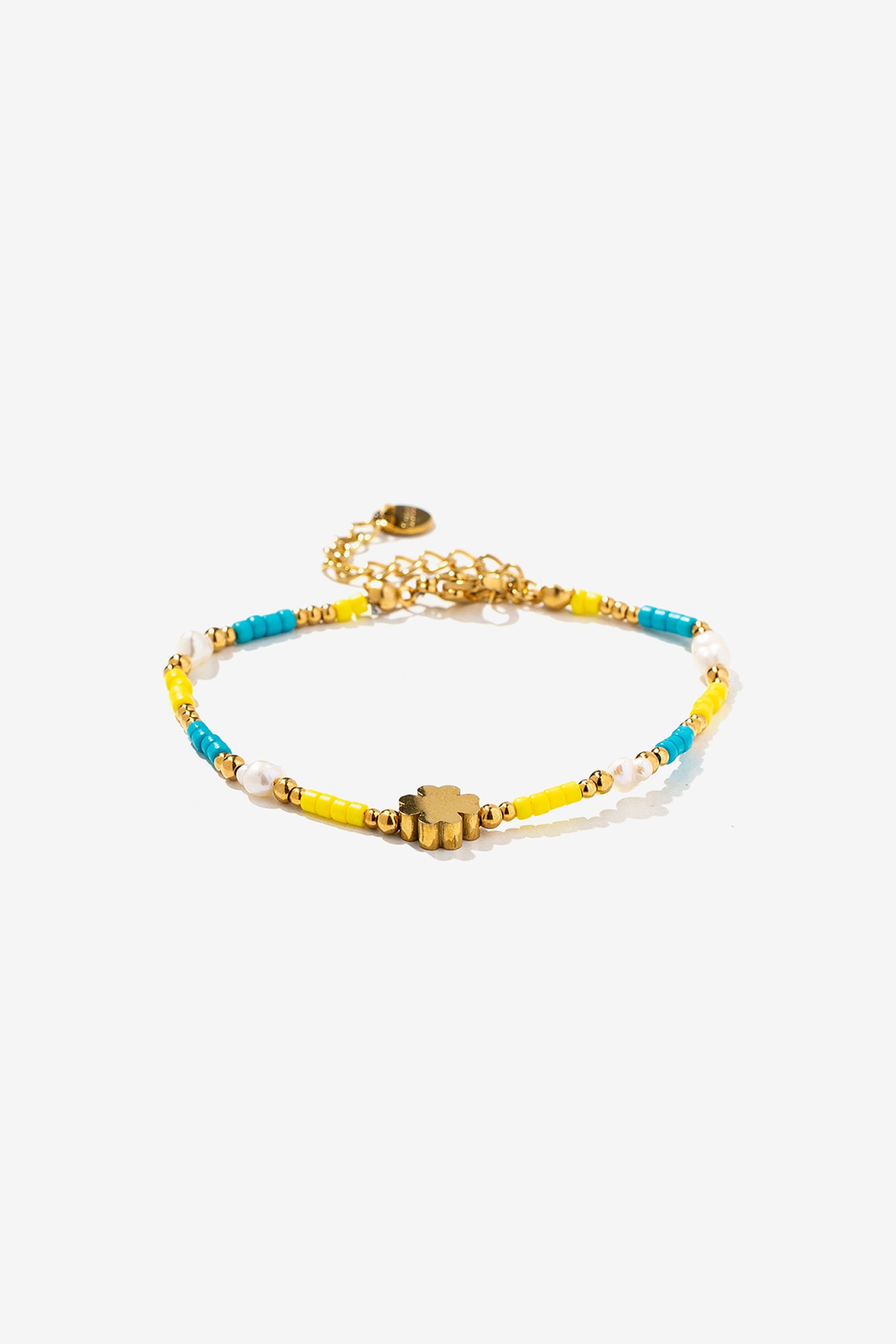 Steel Bracelet with Clover
