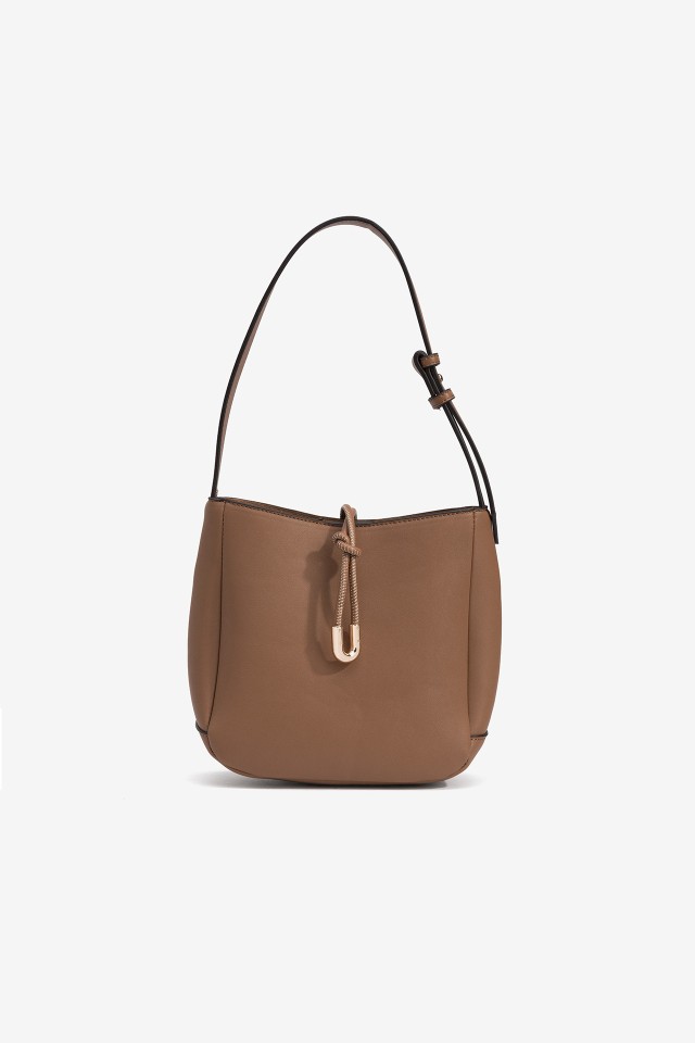 Faux Leather Shoulder Bag