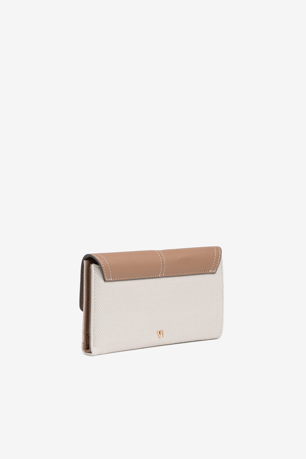 Bicolour Wallet with Flap