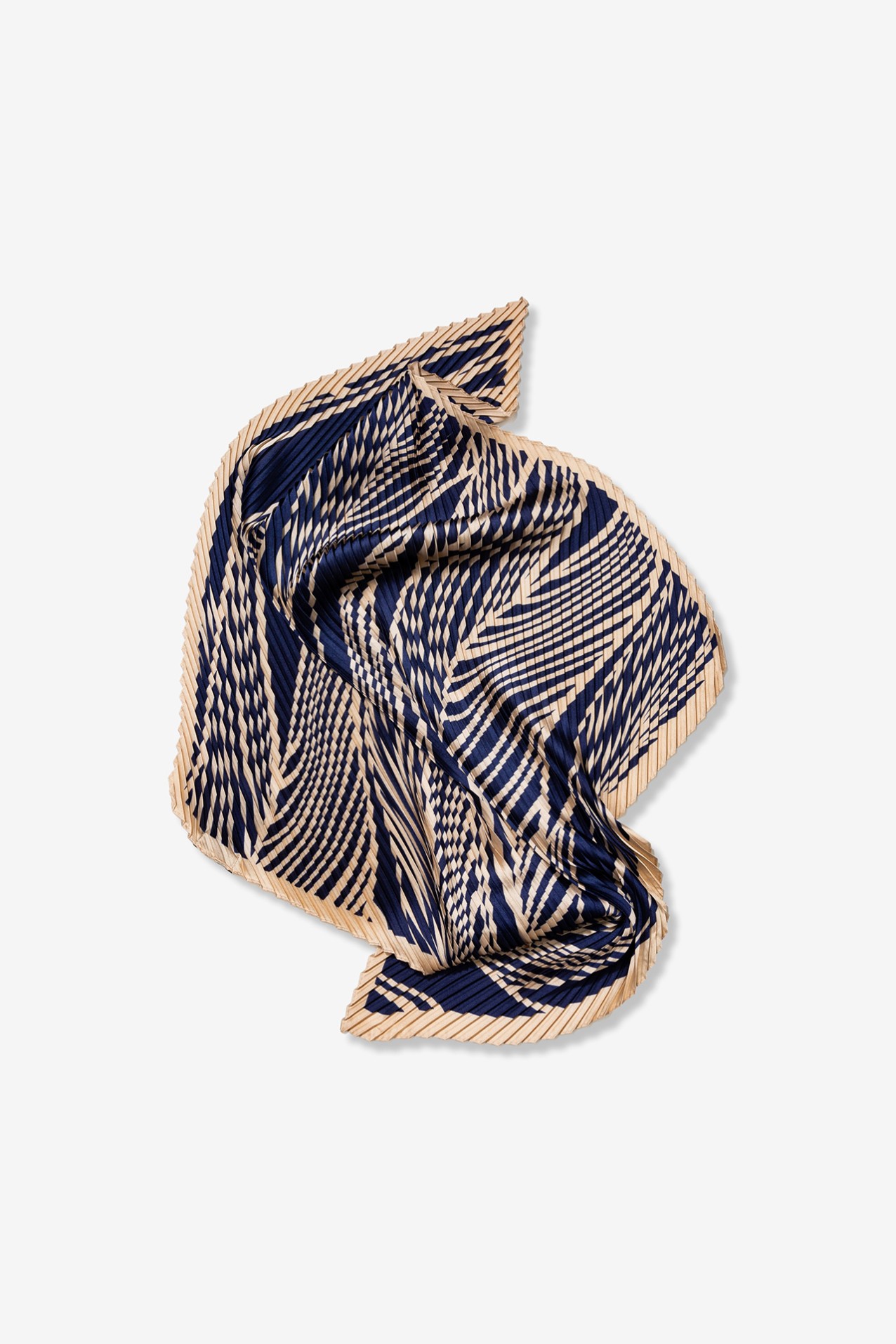 Bicolor Pleated Bandana