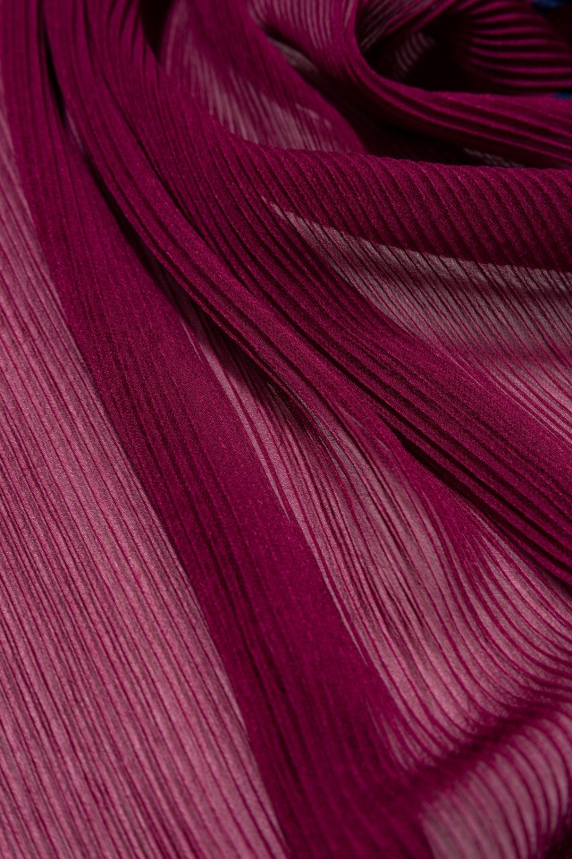 Bicolor Pleated Bandana Bicolor Pleated Bandana