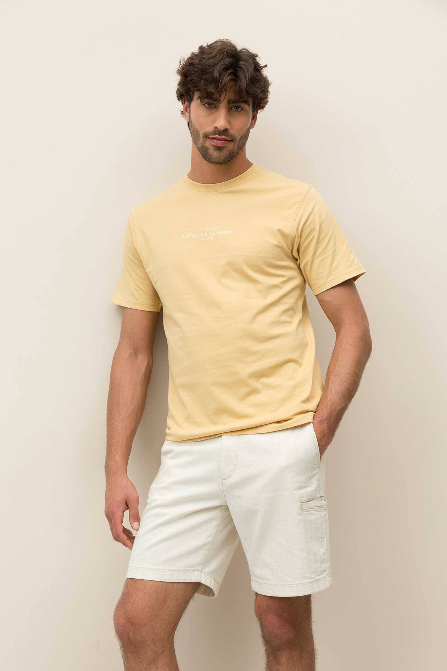 T-Shirt with Printed Message