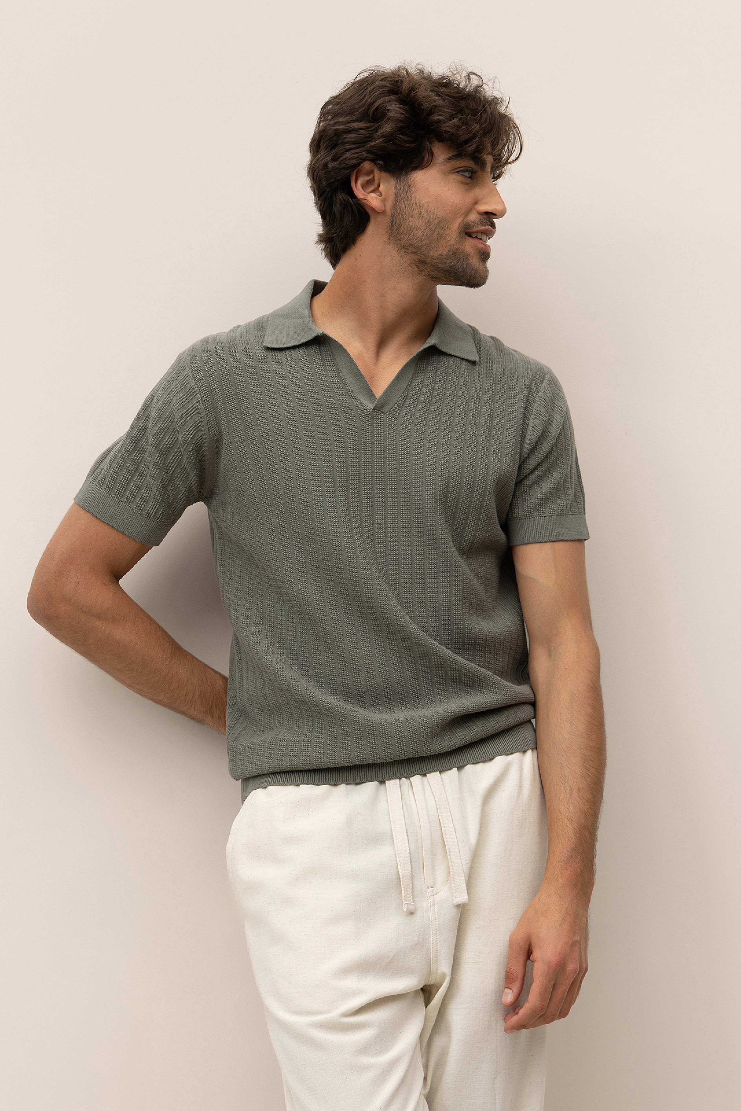 【新品・未使用】Knit Polo Knitted Knit Polo - 71011996_894 - Vilanova