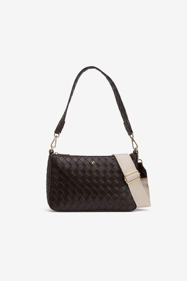 Embossed Pattern Crossbody Bag