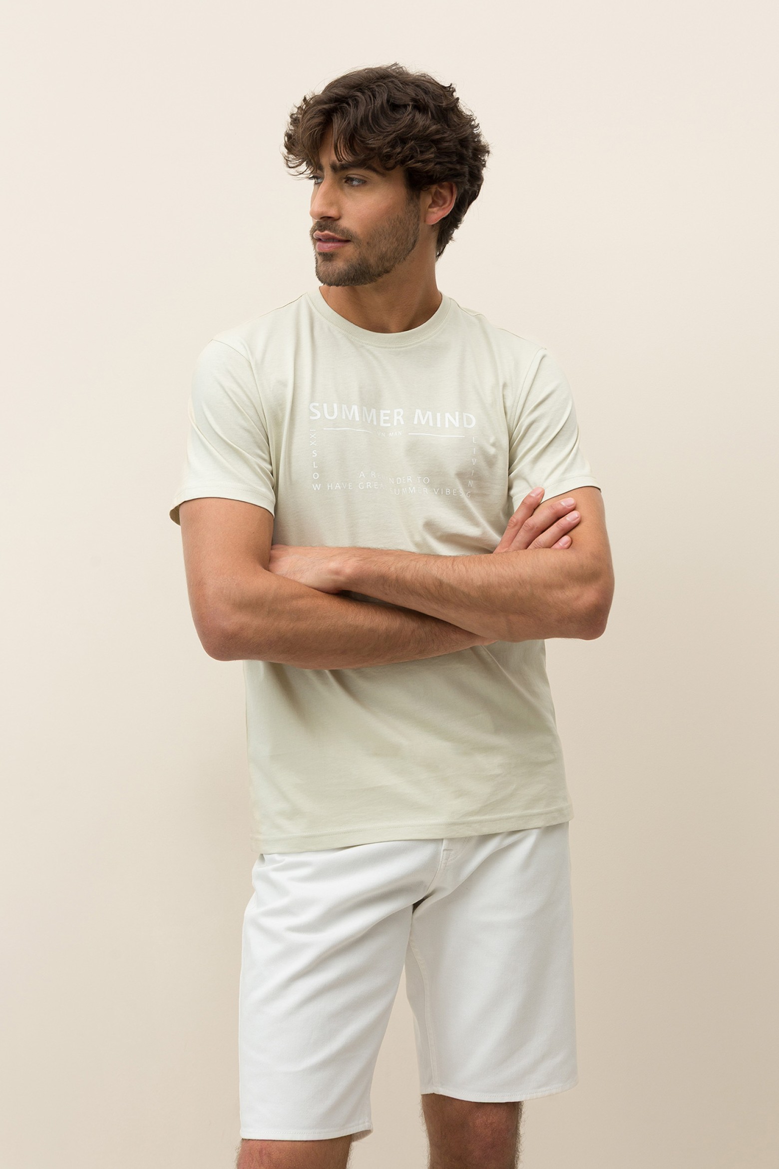 T-Shirt with Printed Message