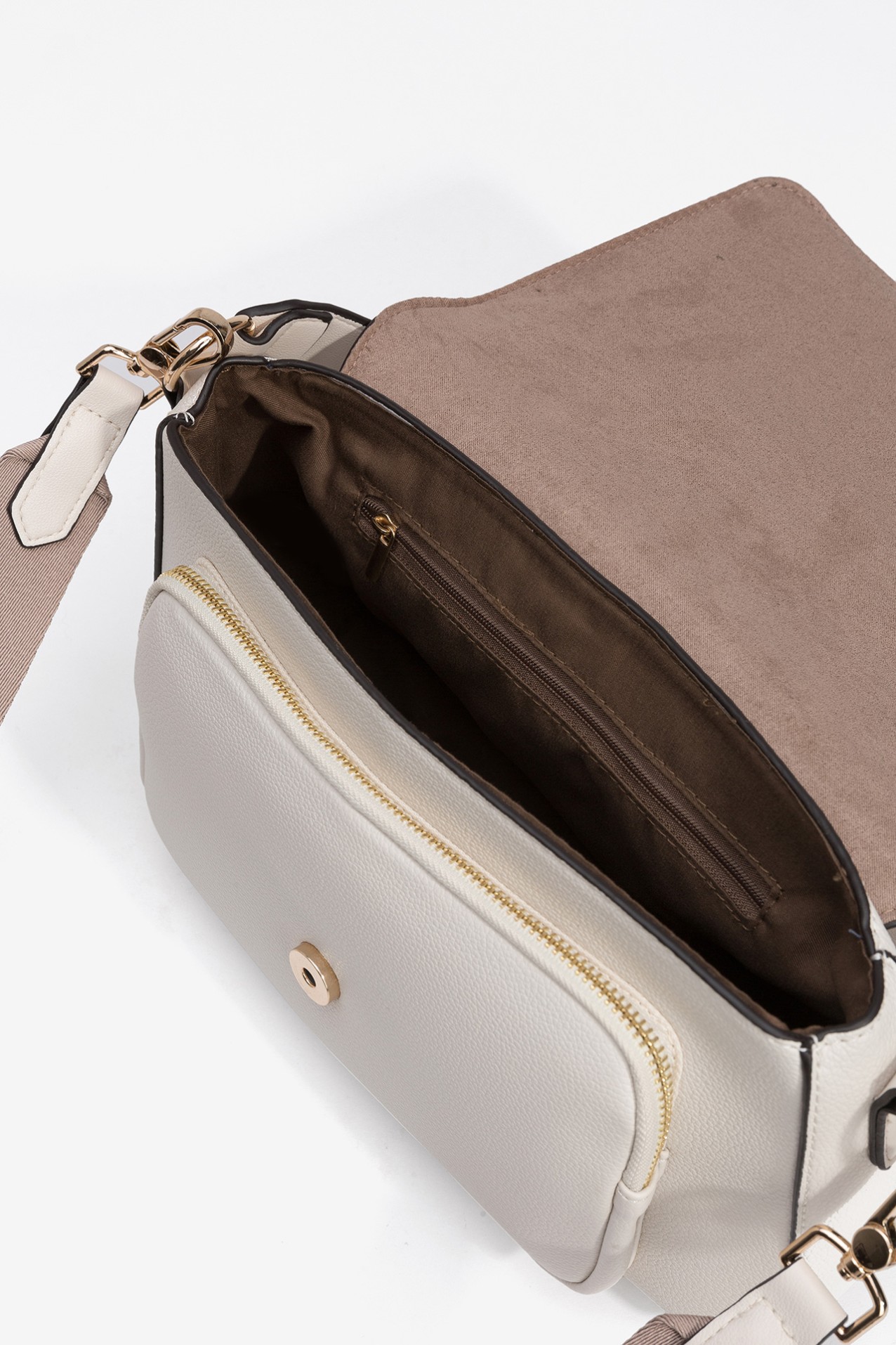 Bolso Bicolor con Solapa