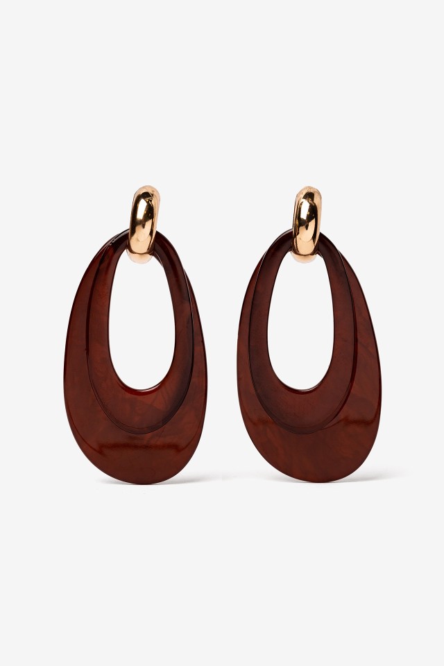 Pendientes Maxi con Colgantes Acrlicos