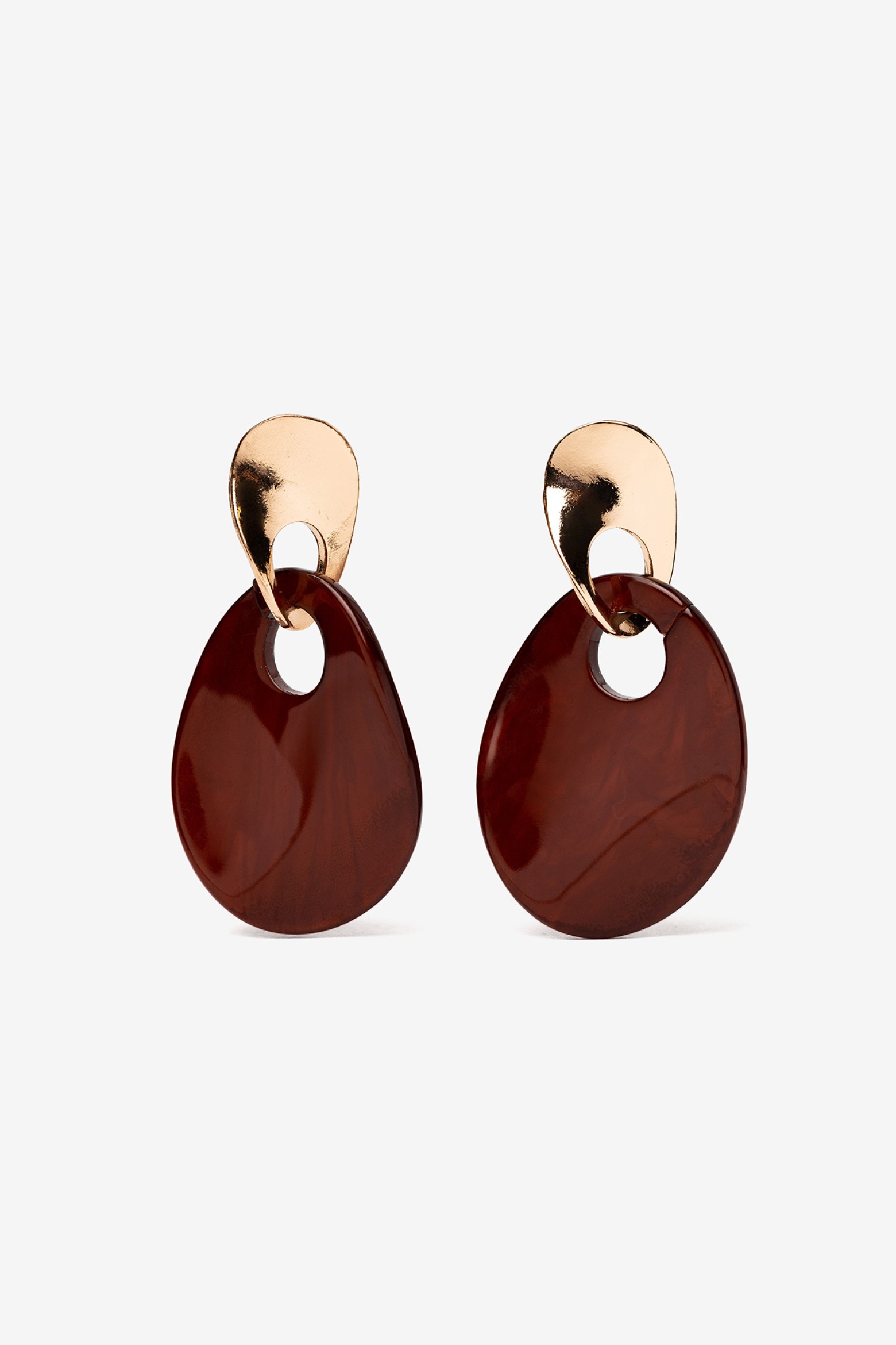 Pendientes colgantes retorcidos
