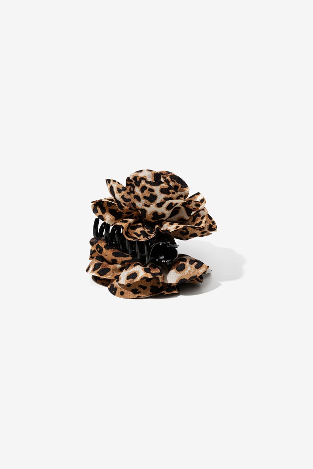 Pinza de Pelo con Flor Estampada