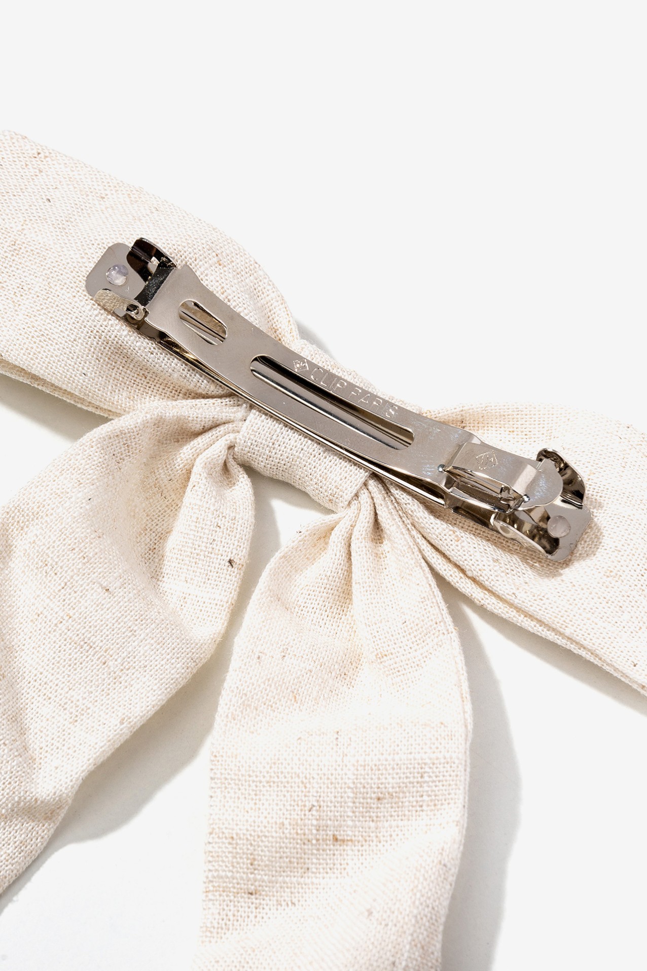 Linen Bow Hair Clip