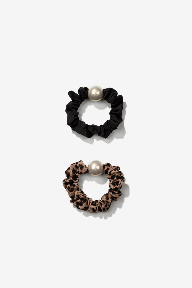 Pack de Scrunchies con Efecto Perla
