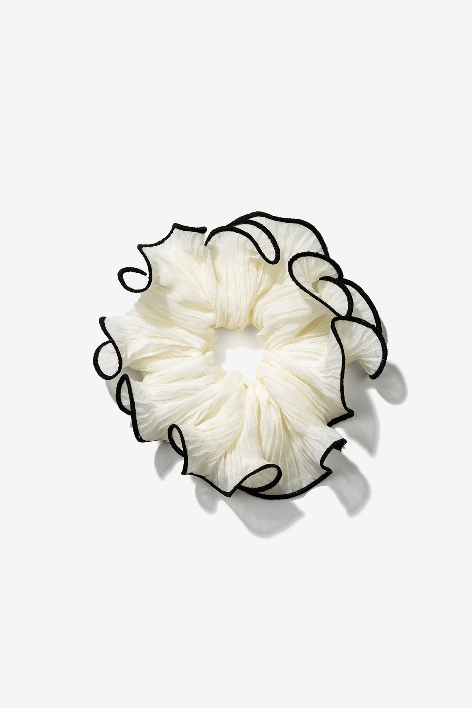 Scrunchie com Folhos Plissados