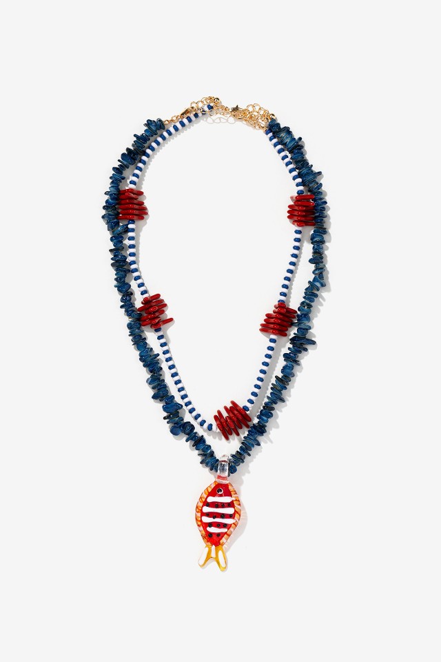 Beaded Necklaces With Fish