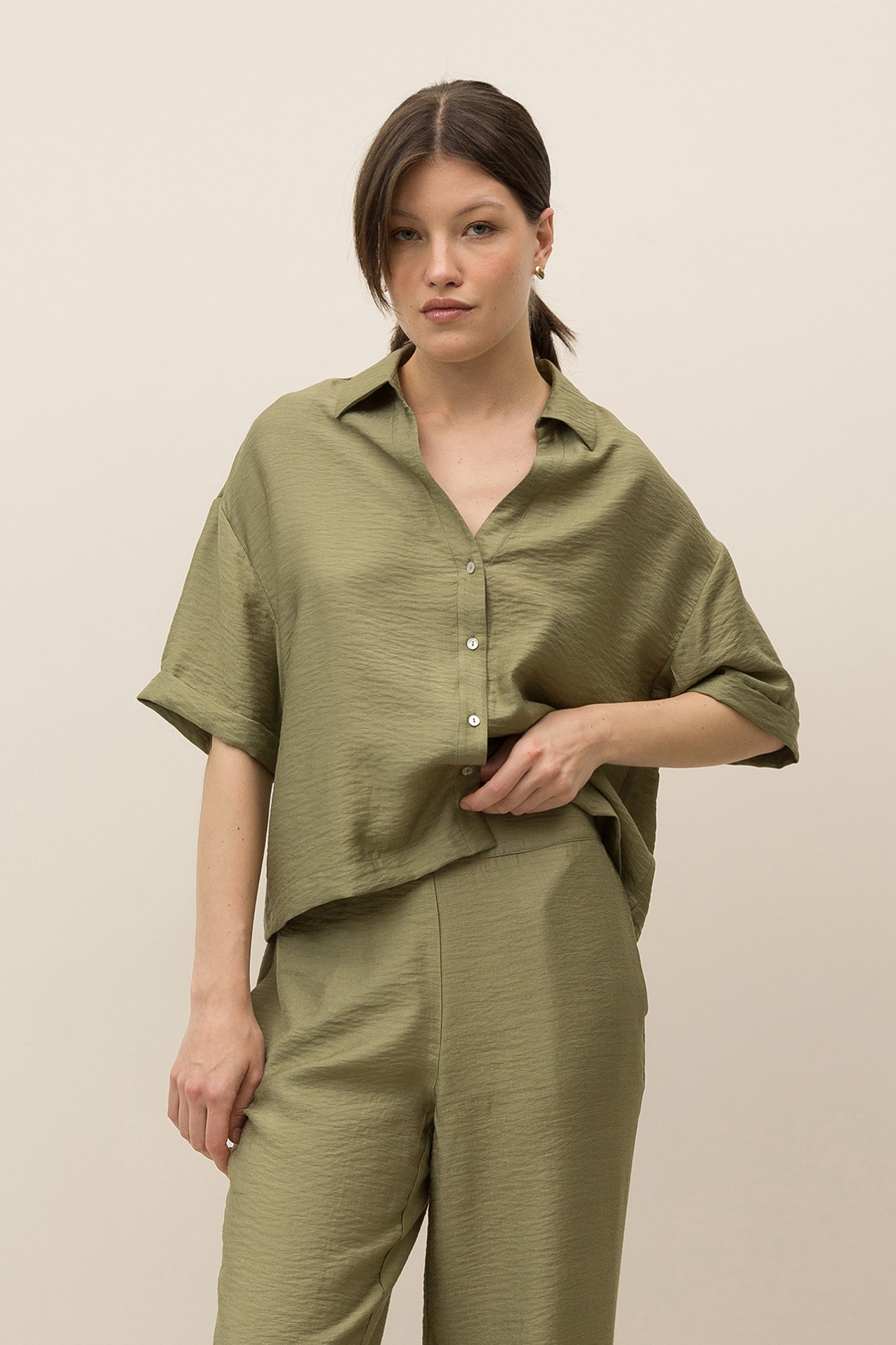 Camisa Curta Relaxed Fit