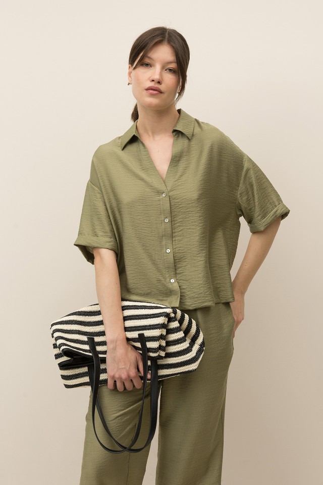 Camisa Curta Relaxed Fit