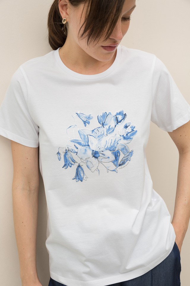 T-shirt Estampado Floral
