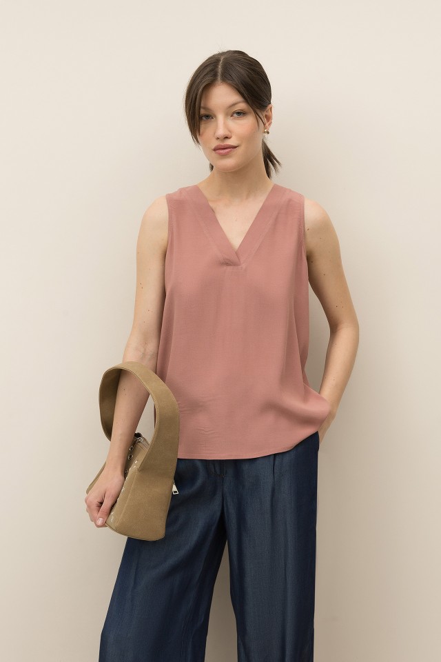 Blusa Fluda sem Mangas