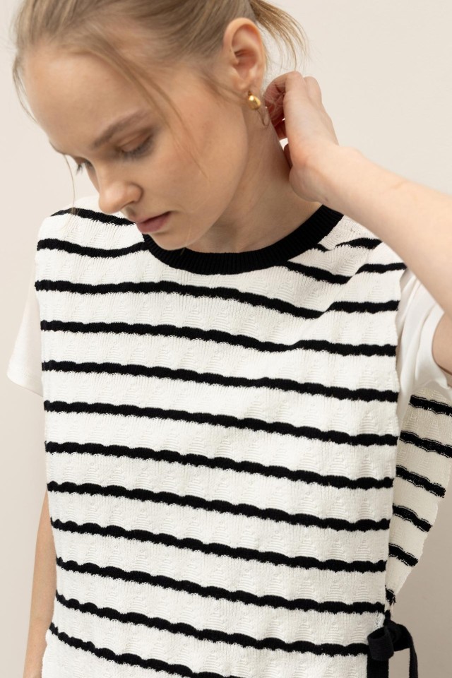Striped Combined T-Shirt