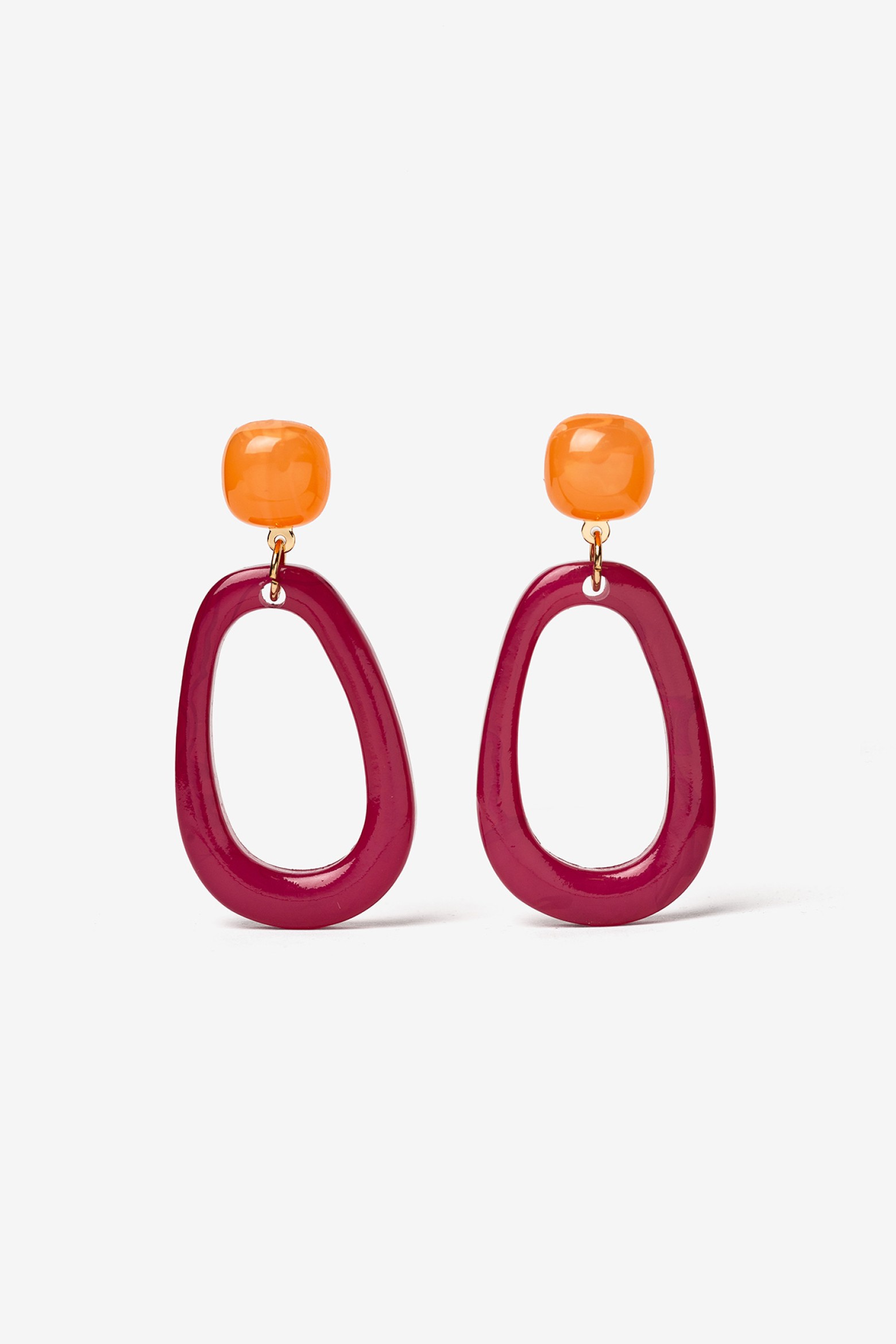 Pendientes Acrlico Bicolor
