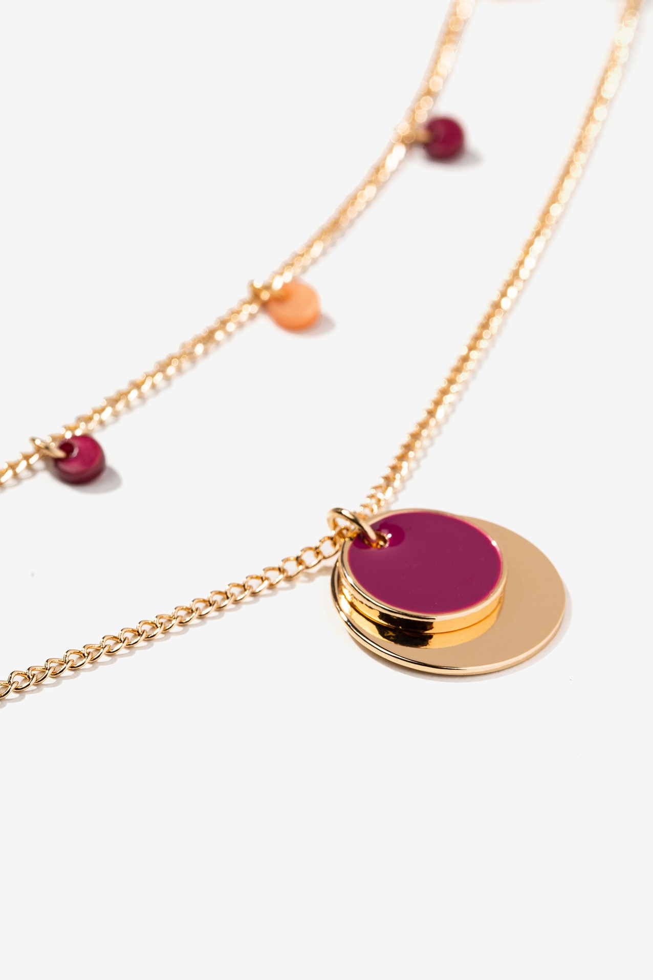 Pack of 2 Bicolor Pendant Necklaces