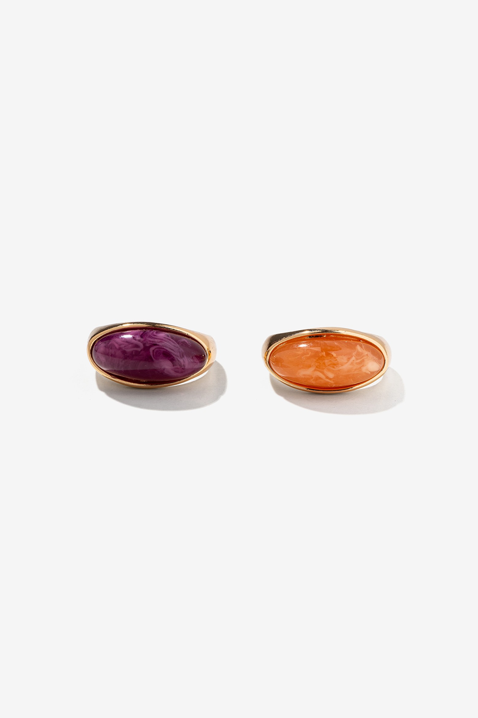 Pack de Anillos con Resina Bicolor