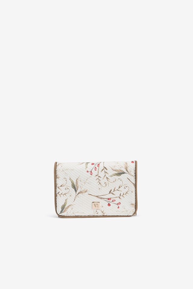 Monedero estampado con solapa