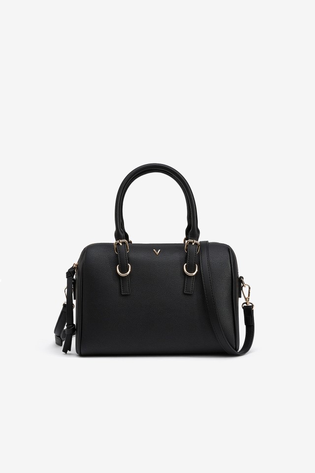 Printed Suede-Effect Bag