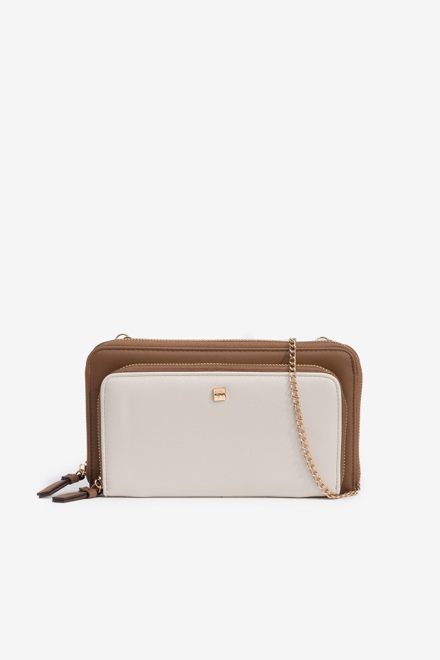 Monedero bicolor bandolera
