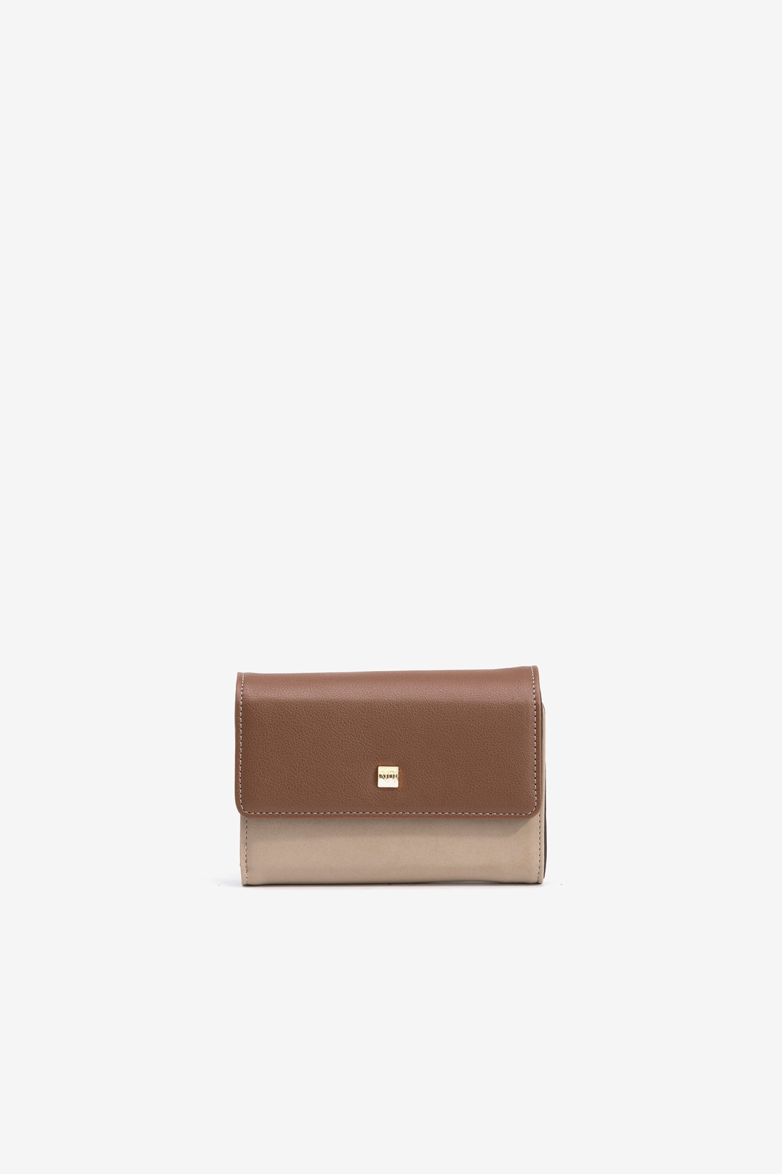 Monedero mediano bicolor