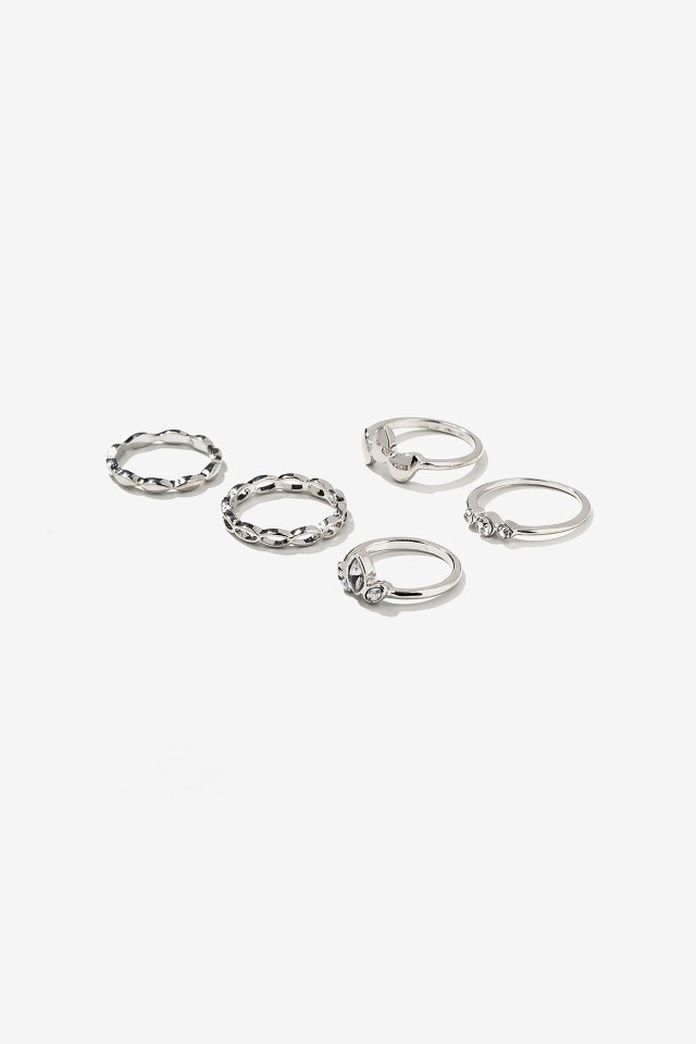Set de Anillos con Pedrera