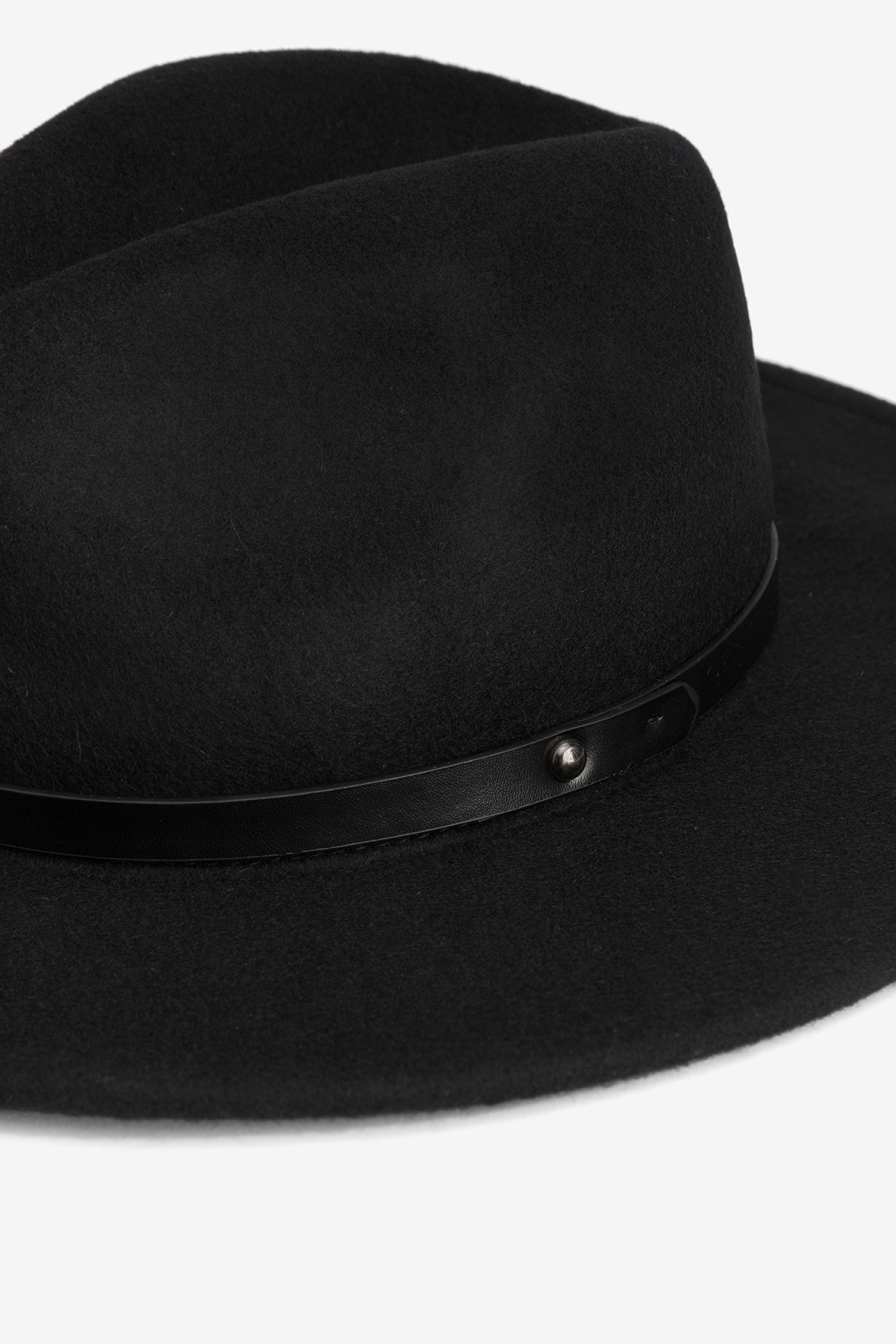 Wide-Brim Wool Hat