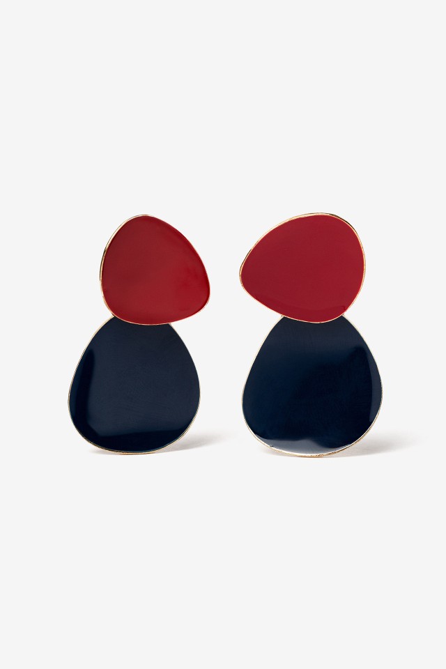 Pendientes Esmaltados Bicolor