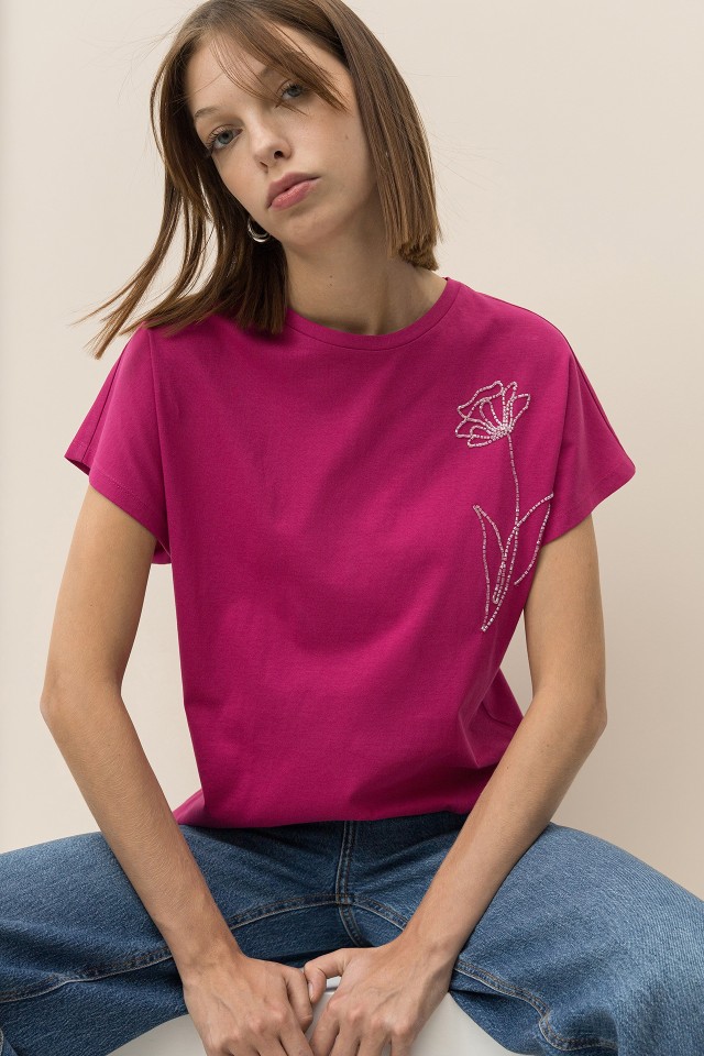 T-shirt Relaxed Rosa
