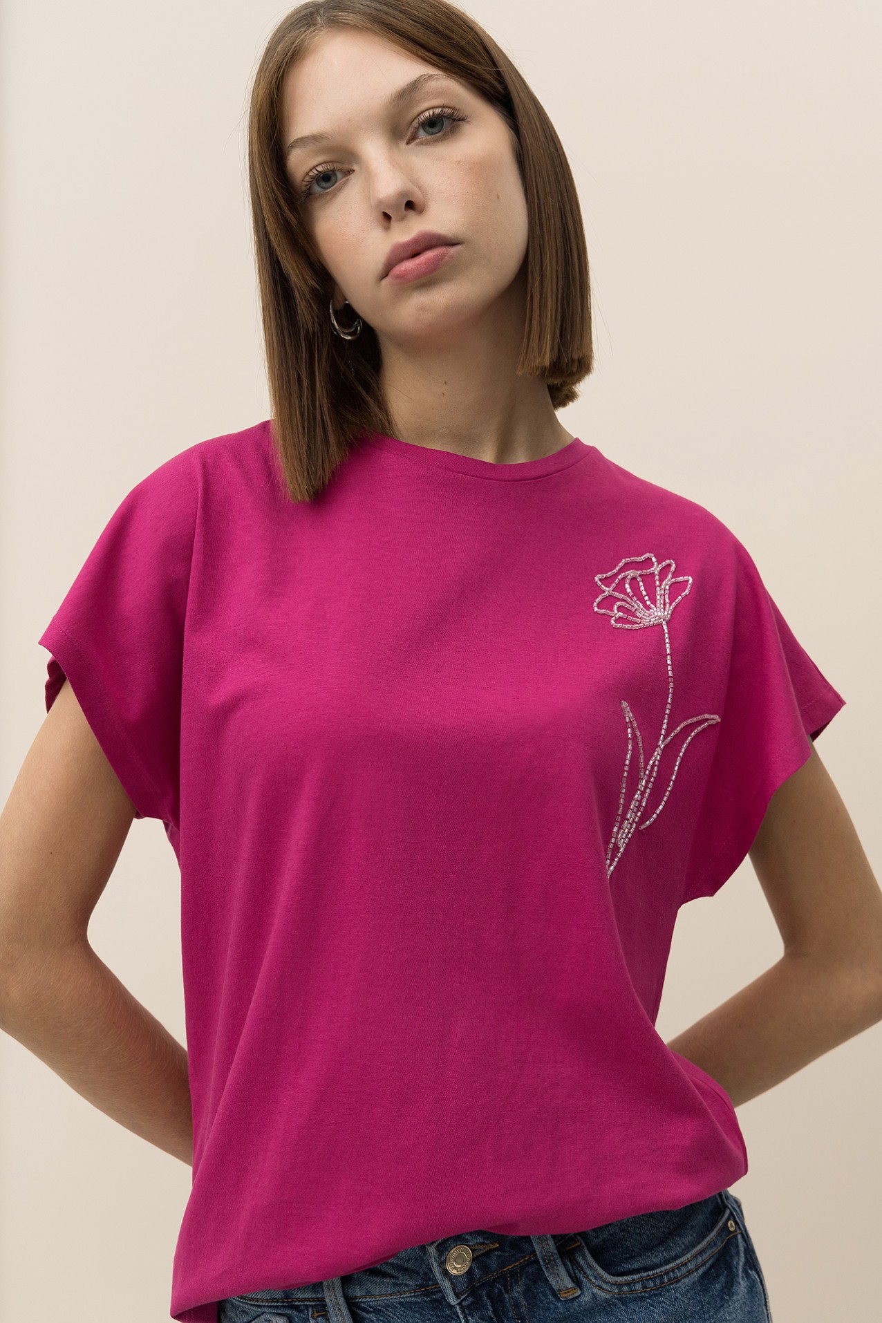 T-shirt Relaxed Rosa