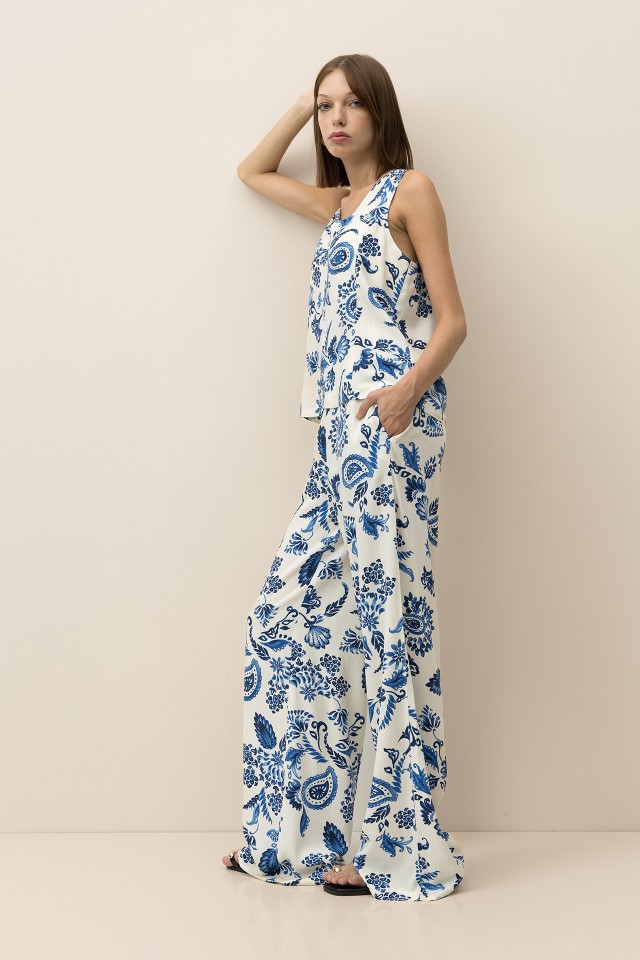 Calas Wide Leg Estampada