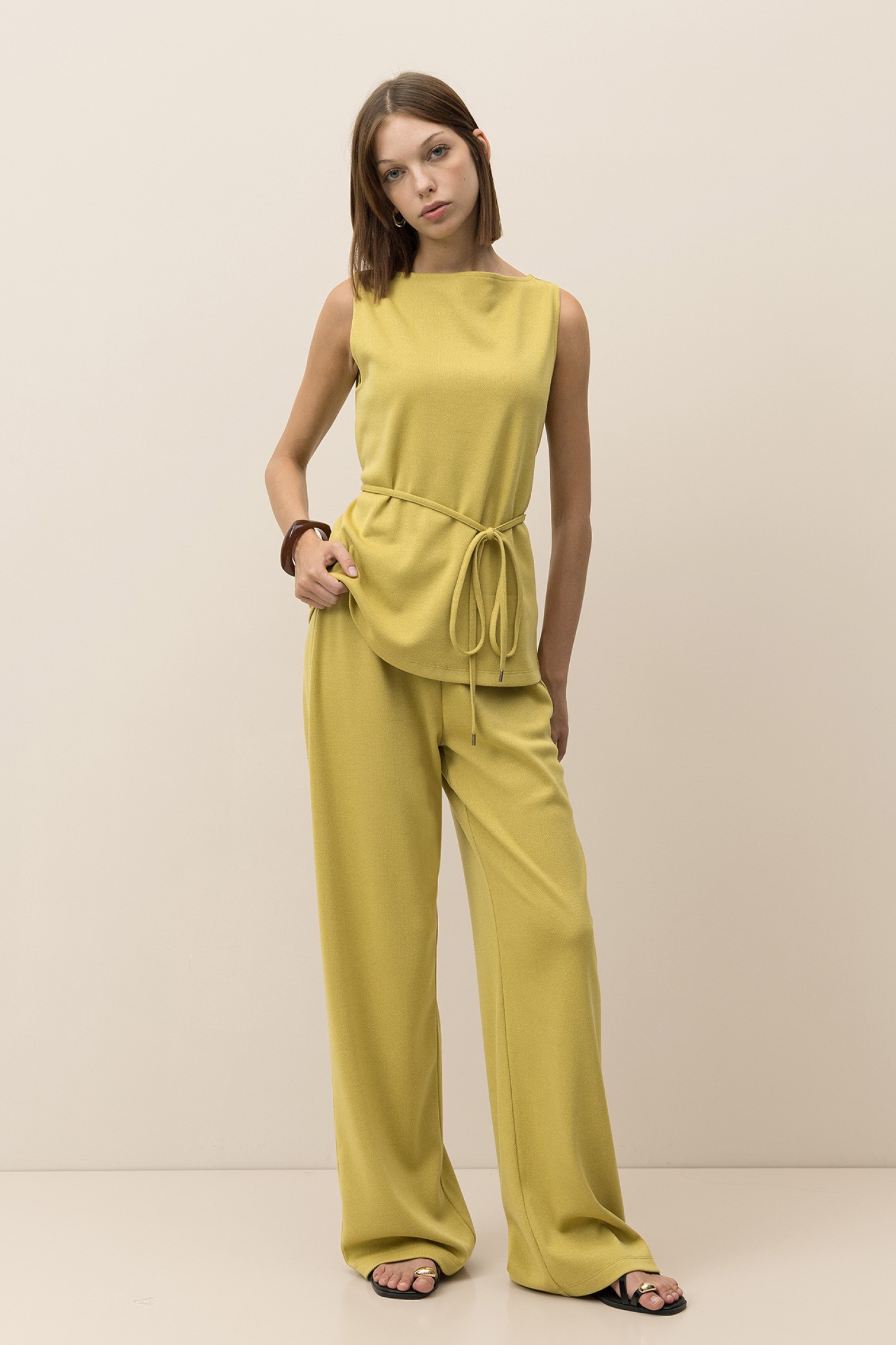 Calas Wide Leg de Malha