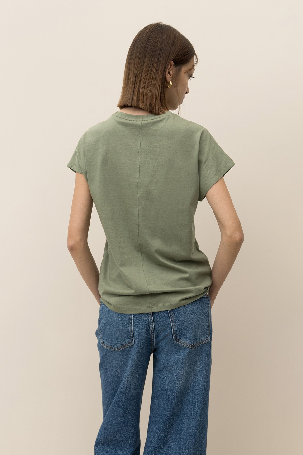 T-shirt with Metallic Embroidery