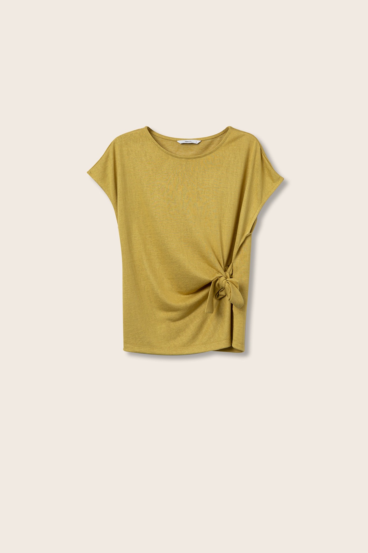 T-shirt com Amarrao Assimtrica