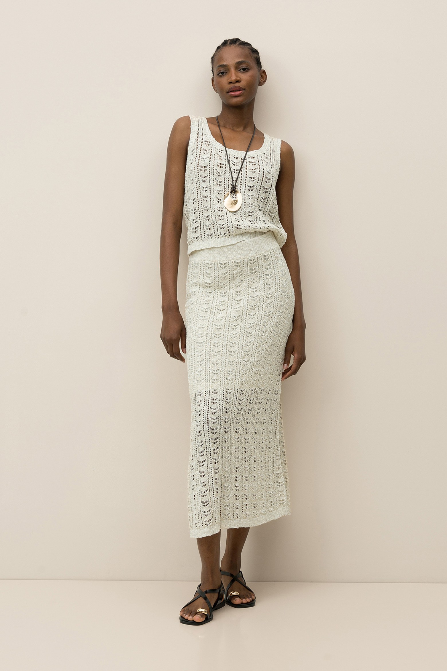 Knitted A-Line Skirt