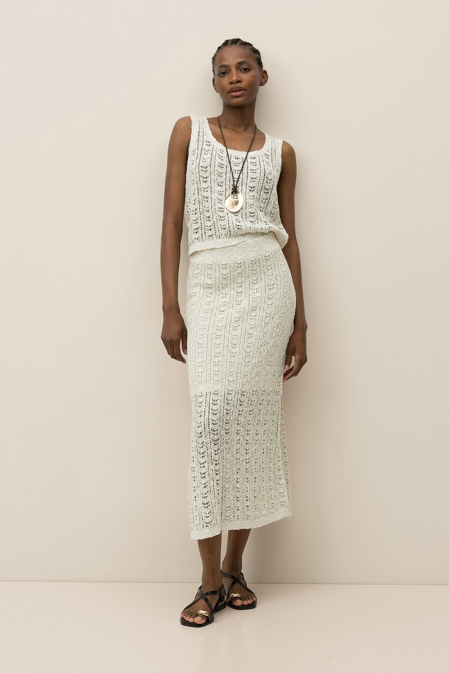 Knitted A-Line Skirt