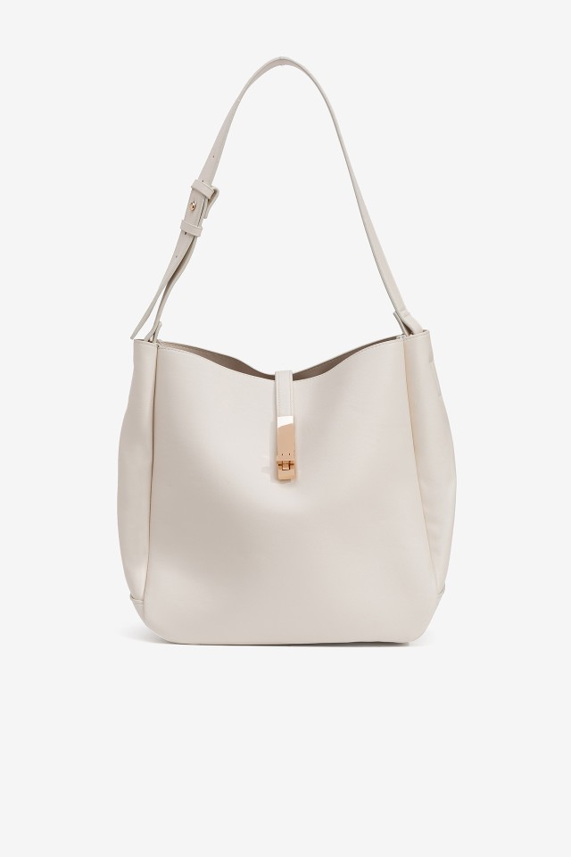 Faux Leather Shoulder Bag