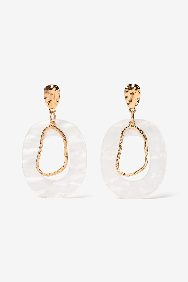 Pendientes con colgantes combinados