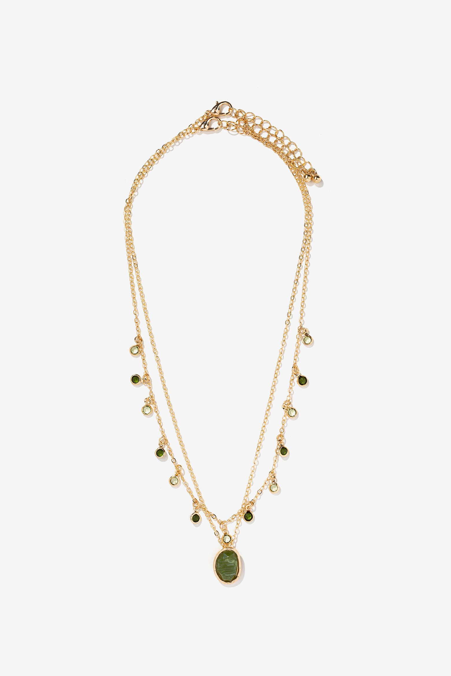Pack de collares con colgante ovalado