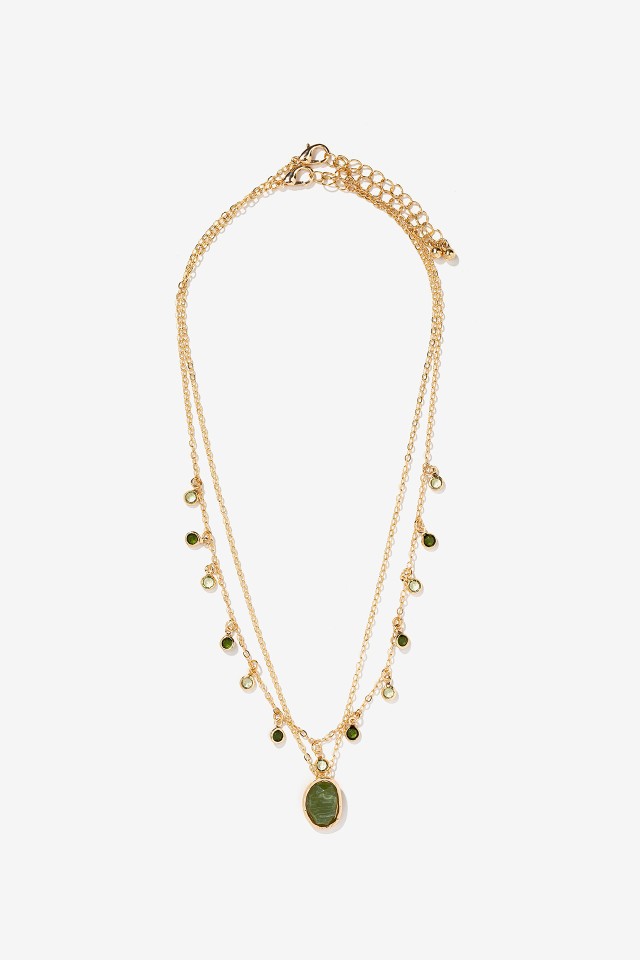 Pack de collares con colgante ovalado